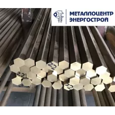 Латунный шестигранник ЛС59-1 ш 17х3000 п/т